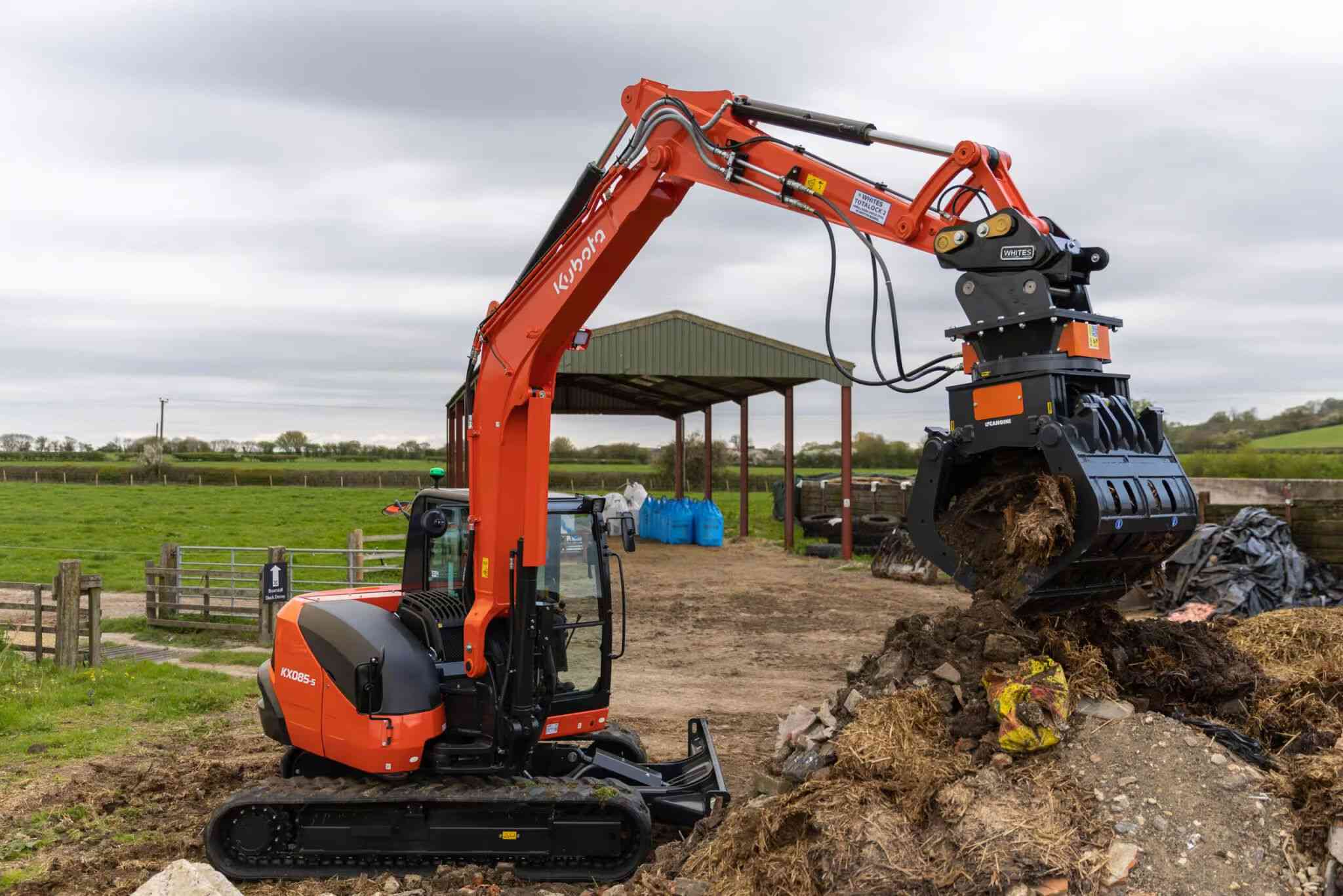 Мини-экскаватор Kubota KX085-5 (MONO)