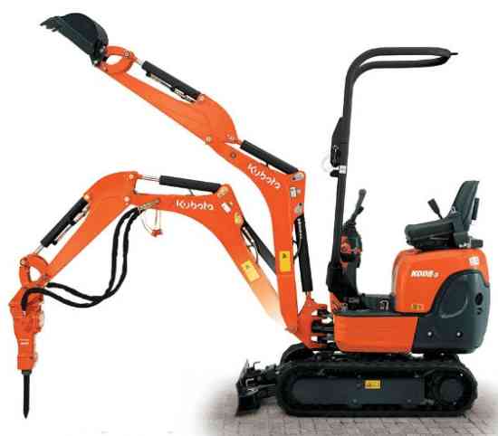 Мини-экскаватор Kubota K008-3